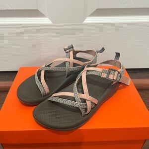 Chaco ZX1 Ecotread Sandals, Pink Gray